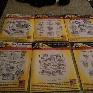 Lot of 10 Aunt Martha's Hot Transfers - New and unopened - Nice Mix of Transfers